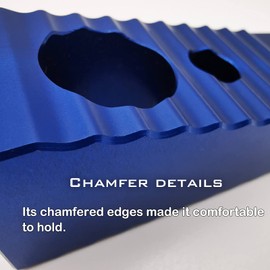 Aluminum Wedge Firefighter Tools - Firefighter Door Wedge, 4.3 Oz Ultra-Light 7075-T6 Aluminum Metal Wedge