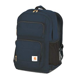 Carhartt Legacy Standard Work Backpack with Padded Laptop Sleeve and Tablet Storage, Navy, Medium