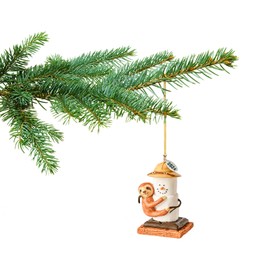 Sloth Ornament - Smores Sloth Christmas Ornaments 2024 - Comes in a Gift Box So It's Ready for Giving