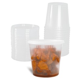 Karat [24oz - 240 ct] Clear PP Injection Molded Round Deli Containers with Lids (FP-IMDC24-PP