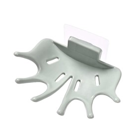 Creative Soap Holder for Shower - Wall Mounted Bathroom Soap Dish Organizer with Strong Adhesive Soap Tray for Kitchen Sink, Dish Soap Dispenser Holder,Gray