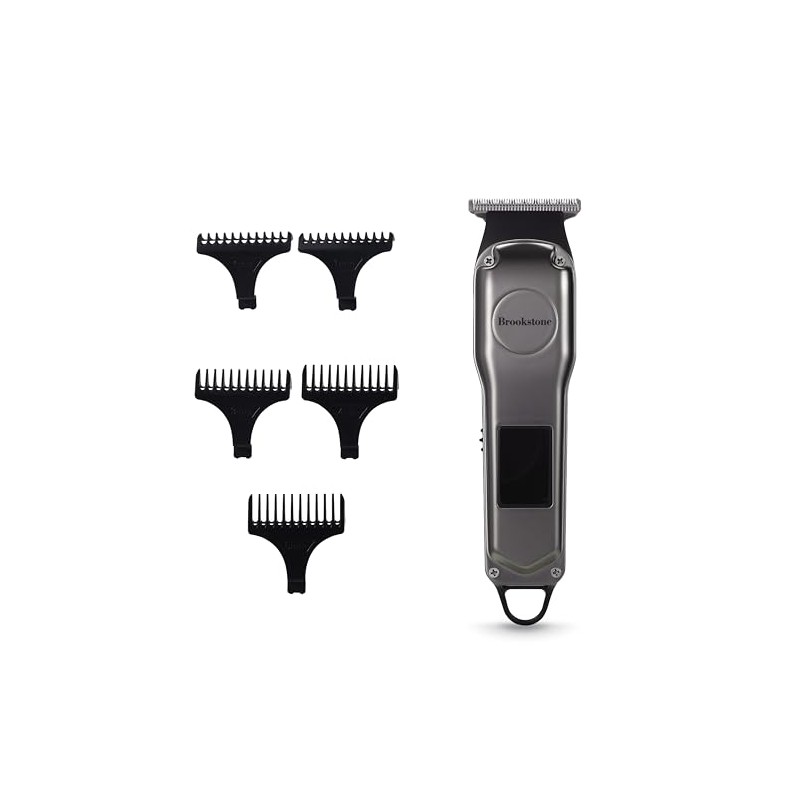 Brookstone - Metallic Cordless T-Blade Hair Clipper, Precision Cutting with