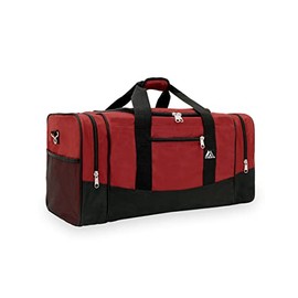 Everest Sporty Crossover Duffel Bag, Burgundy, One Size