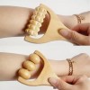 Haedangsang-eopseum 셀프 다리마사지기 나무 롤링 발바닥 마사지 [돌기형] Self Foot