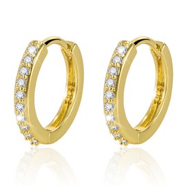 Gold Hoop Earrings Silver Huggie Hoop Earrings Chunky Gold Hoop Earrings Small Hoop Earrings 14K Gold Earrings for Multiple Piercing