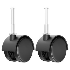Vac Caster Wheels Compatible With Rid-gid Wet Dry Shop Vac,Fit for 2,8,10,16 Gallon Shop Vac.Casters Can Rotate 360 ​​Degrees (Load-bearing 60LBS,Wheel Stem Diameter 5/16",Stem Length: 1.5") (2 Pack)