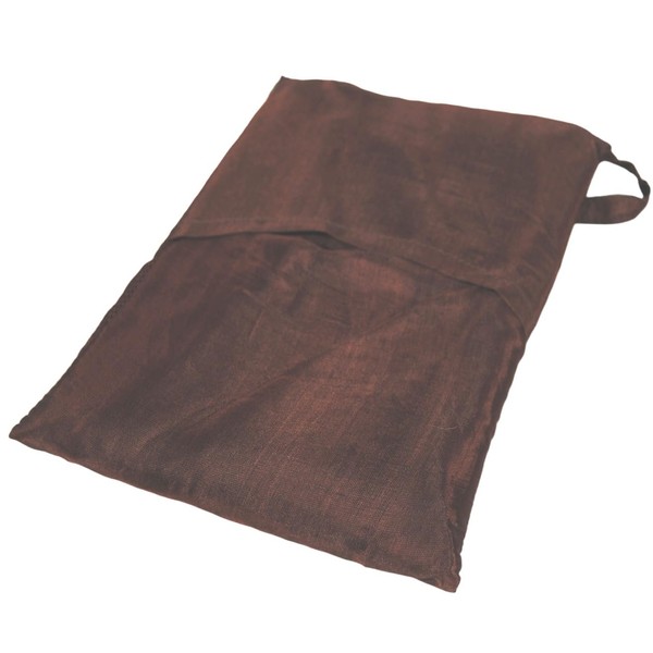 Luxury Ethical Vietnamese Silk Single Travel Sleeping Bag Liner (Brown)