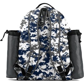 Boombah Tyro Baseball/Softball Bat Backpack - 20" x 15" x 10" - Camo Dark Charcoal/Navy - Holds 2 Bats up to Barrel Size of 2-5/8"