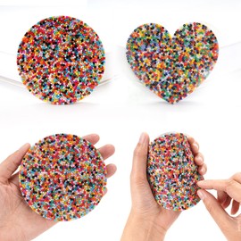 Picky Pad-Exrta Large 3.9 inches,Skin Picking Fidget Pads for Dermatillomania, Picking Pads for Anxiety&ADHD,Anti Trichotillomania Fidget Pads for Adults (2 Pack,Circle&Heart)