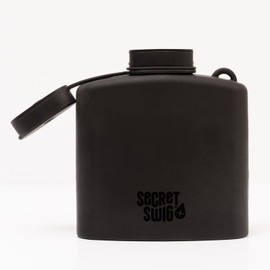 Secret Swig 8 oz Silicone Hip Flask – Leakproof, BPA-Free, Pocket-Sized & Reusable – Includes Air-Vented Funnel – Perfect for Travel, Concerts, Hiking, Festivals, Tailgating & Gifting
