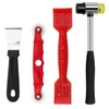 Window Glazing Tool Kit, 4PCS Heavy-Duty Glazing Tools, Red Window