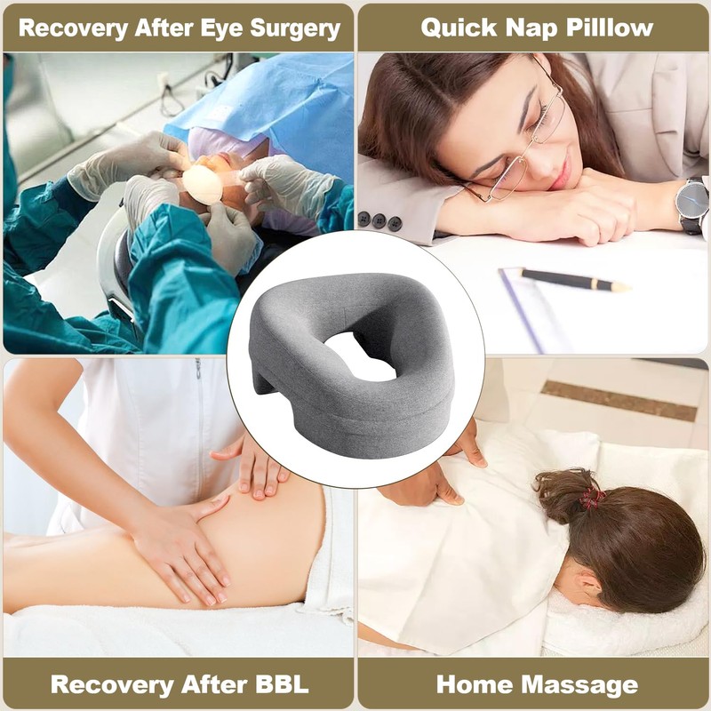 Face Down Pillow Massage Prone for Bed Sleeping,Massage Headrest Face