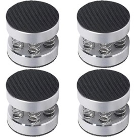 Neutrual 4pcs Silver 44x40mm Spring Isolation Plaform Pad Feet Stand Spikes for HiFi Record Players/Subwoofer/Turntable/Amplifier/Speaker/Recorder