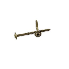 WoodPro Fasteners ST516X6-25PC 5/16-Inch by 6-Inch Length Round Washer Head Exterior Wood Screws, 25-Pack , Gold