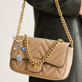 Bling Evil Eye Keychain Cute Purse Bag Charms Car Key Chain Accessories Dainty Protective Charm Gift for Women