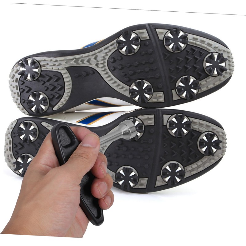 BIUDECO Tools Gearless Spike Wrench for Shoes Long Pegs Black