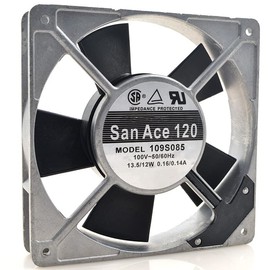 SanyoDenki 109S085 Cooling System AC Fan San Ace 120 4.7 x 1.0 inches (120 x 25 mm) Thick