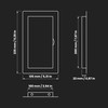 Awenta 4 x 8 Inch Access Panel for Drywall/White ABS