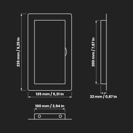 Awenta 4 x 8 Inch Access Panel for Drywall/White ABS Plastic Wall Access Door with Flap Cover/Utility Service Hatch for Plumbing, Electrical, HVAC/Easy Install Service Panel