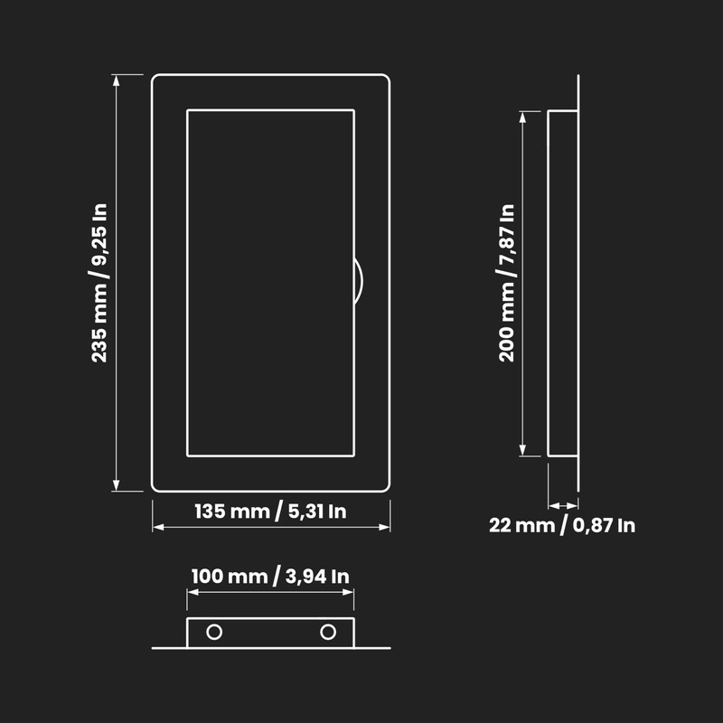 Awenta 4 x 8 Inch Access Panel for Drywall/White ABS