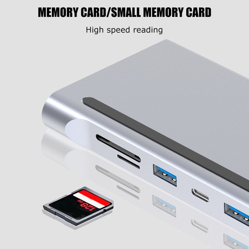 12‑in‑1 Docking Type‑C to Dual HDMI Same Screen Display USB