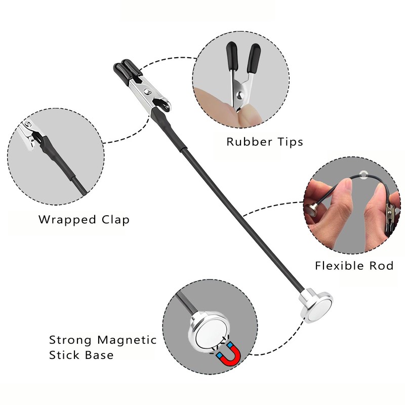 Ruimooto Pack of 10 Third Hand Soldering and 1 Iron