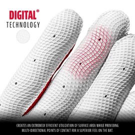 Franklin 2nd-skinz Youth White / Navy Size-M Batting Gloves