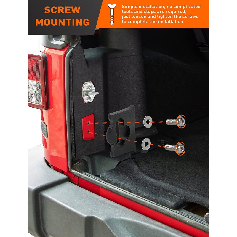 Savadicar TL01 Tailgate Limiter, Aluminum Alloy Rear Trunk Door Latch,