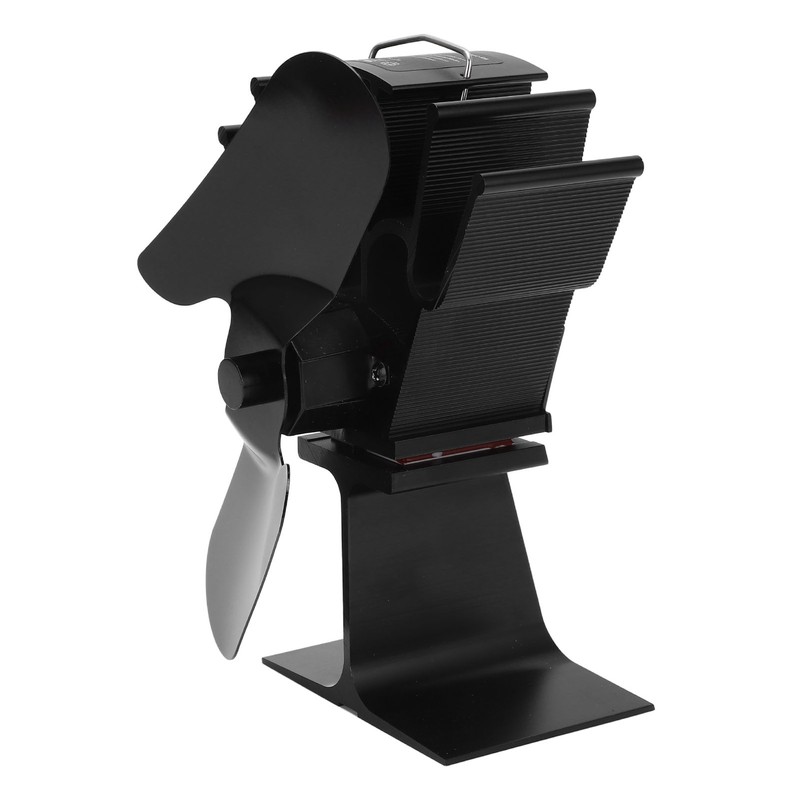 2 Blade Heat Powered Wood Fireplace Fan 1200RPM 25dB Low