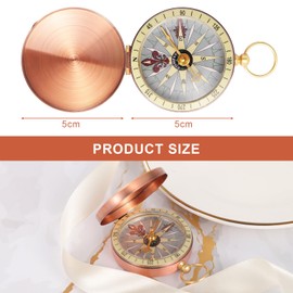 Kyrio Navigation Compass, Vintage Retro Pocket Compass, Military Professional Compass for Outdoor Camping Hiking Navigation Orienteering Gift (1 Piece)