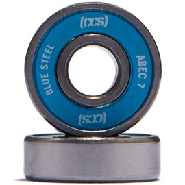 CCS Premium Skateboard Bearings - ABEC 7 and Ceramic (8 Pack, ABEC 7)