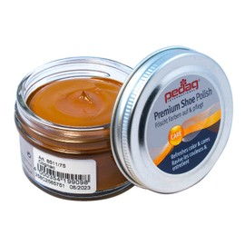pedag Premium Shoe Cream Polish 851 for Smooth Leather, Made in Germany, Cognac 75 Color, 50ml/1.7oz