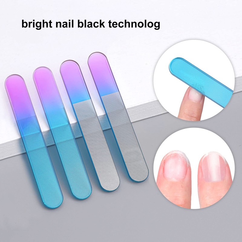 5 Limas de Uñas de Cristal, Limas de Uñas, Pulido