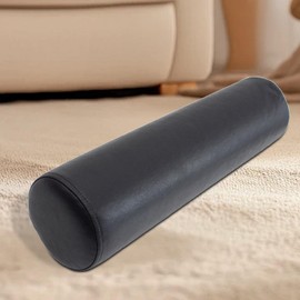 Perfk Neck Pillow for Sleeping Neck Support Pillow with Removable Cover for Head, Neck, Back, and Legs Bolster Pillow for Home, Black