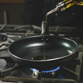 HUDSON Experience Nonstick Fry Pan 8 Inches Cookware, Pots and Pans, Dishwasher Safe Black