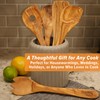 12-Inch Olive Wood Cooking Tools – 5-Piece Wooden Kitchen Utensils