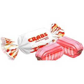 HolanDeli Peanut Butter Cocoa Caramel Candy. Imported From Ukraine Crabs Caramel Candy. Weigh: 16oz