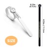 2Pcs Soft Comfortable Plastic Ring Sizer Tool Adjustable Magnified Window