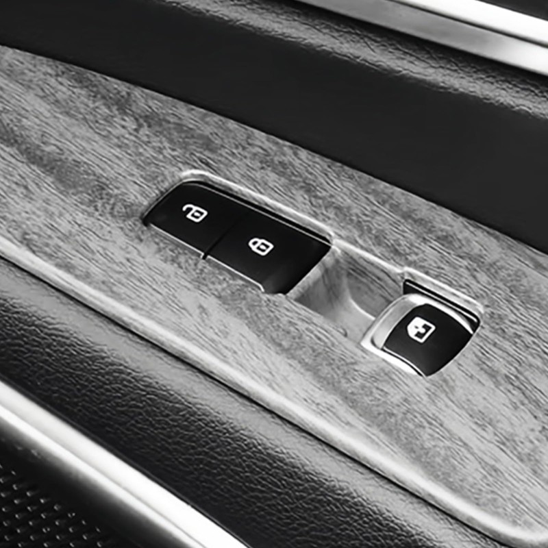JUIVEEL Car Interior Window Switch Panel Cover Side Door Glass