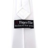 TigerTie Designer Security Safety Tie Plain Pre-tied with Elastic Band,