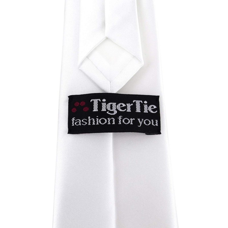 TigerTie Designer Security Safety Tie Plain Pre-tied with Elastic Band,