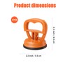Ovyntremis 2 Pack Heavy Duty Dent Pullers with 5.7CM Suction
