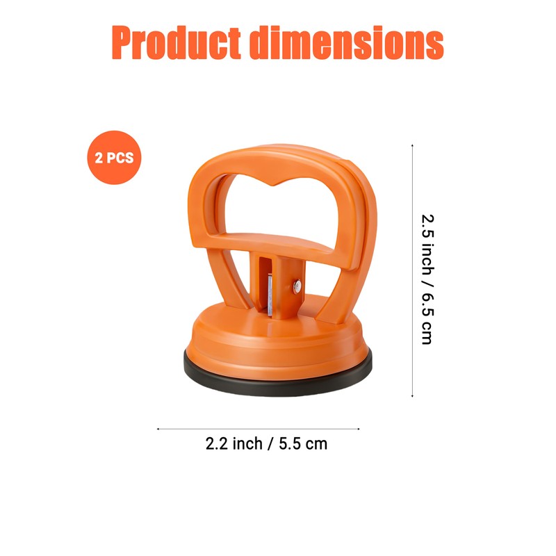 Ovyntremis 2 Pack Heavy Duty Dent Pullers with 5.7CM Suction