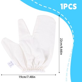 1pcs Massage Gloves, Mulberry Raw Silk Exfoliating Bath Shower Gloves Dry Brushing for System Massage Clean Dead Skin Enhance Skin Texture
