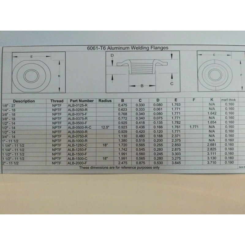 Unbranded 2 Aluminum 3/8" Weld-On Bung / Flange 3/8-18 Fuel
