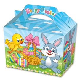 Anila's Complete Easter Themed 12 Party Bags, Fillers & Favours- 12 Easter themed Food Boxes (Lunch Boxes). (Ideal for Children Aged 3-8)