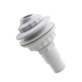 Pool Inlet Nozzle, Inlet Nozzle for Steel Wall Pools, Return Nozzle with Swivelling Head, Skimmer Pool Nozzle, Paradise Pool Inlet Nozzle in White, Inlet Nozzle for Steel Wall Pools with Hose Nozzle