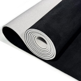 Babnecl Suede Auto Headliner Fabric 98" L × 58" W with Foam Backing - Tube Packaging - Black Interior Replacement Material for Car/Truck/SUV/RV Roof - Home Repair/DIY Headliner Material