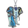 DALANE Enamel Alloy Cute African Elephant Necklace Animal Pendant Novelty