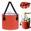 Folding Water Bucket, 20L Collapsible Bucket Multifunctional Folding Buckets Foldable